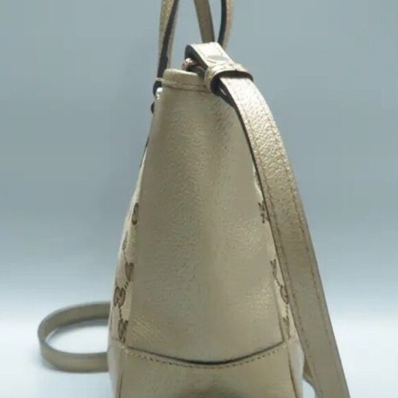 GUCCI CLASSIC GG MONOGRAM BREE TOP HANDLE W/LONG STRAP 100% AUTHENTIC - Picture 5 of 15